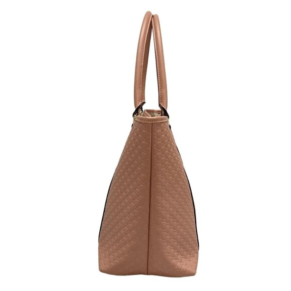Auth GUCCI Micro Guccissima 449647 Pink Leather Tote Bag - Picture 3 of 16